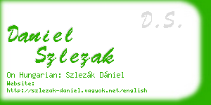 daniel szlezak business card