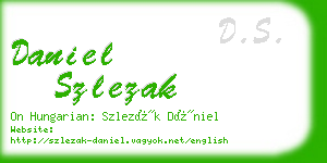 daniel szlezak business card